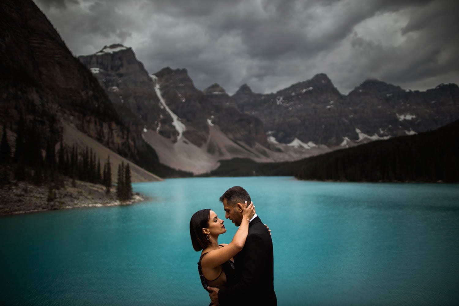 Moraine Lake Engagement Photographers