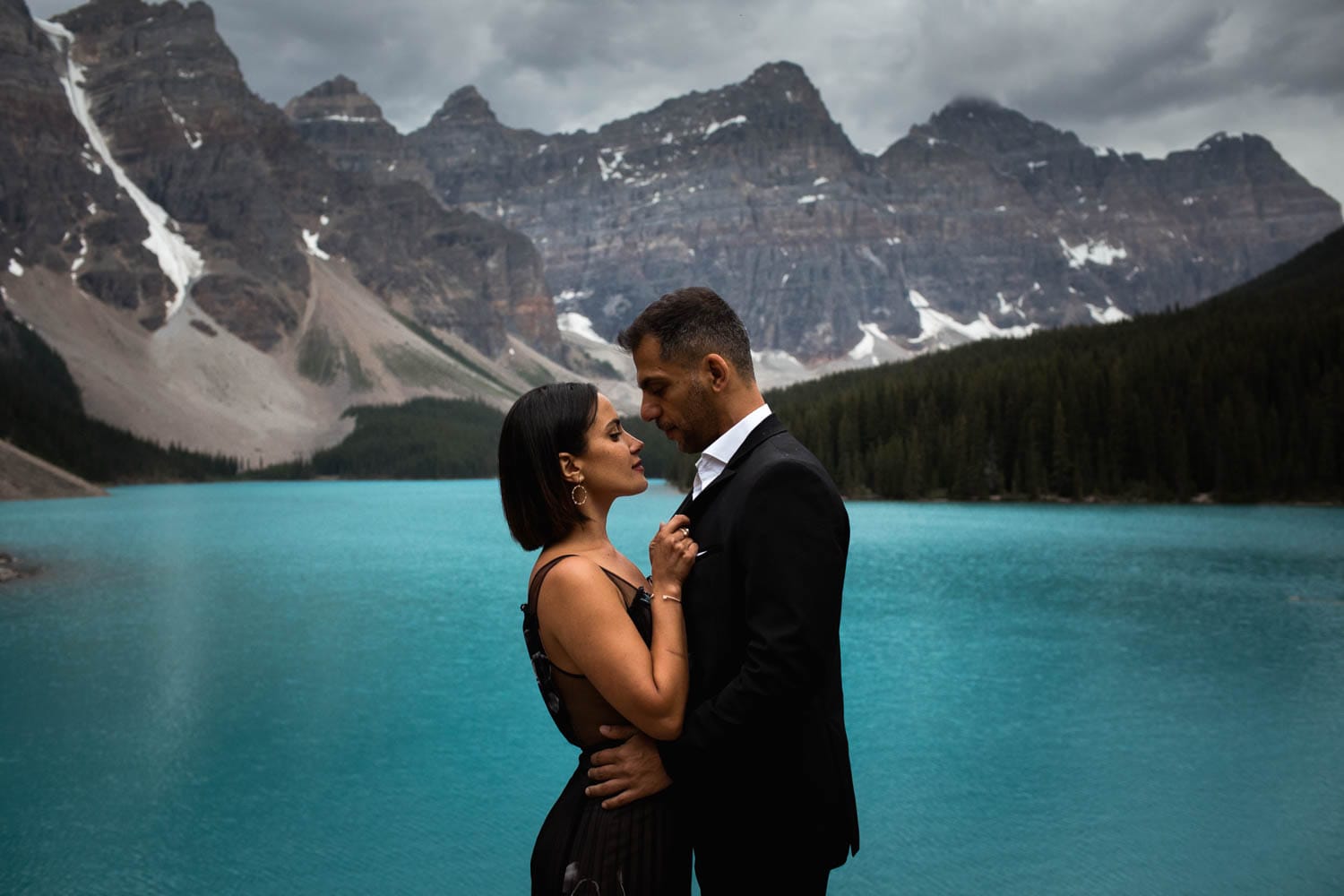 Moraine Lake Engagement Photographers