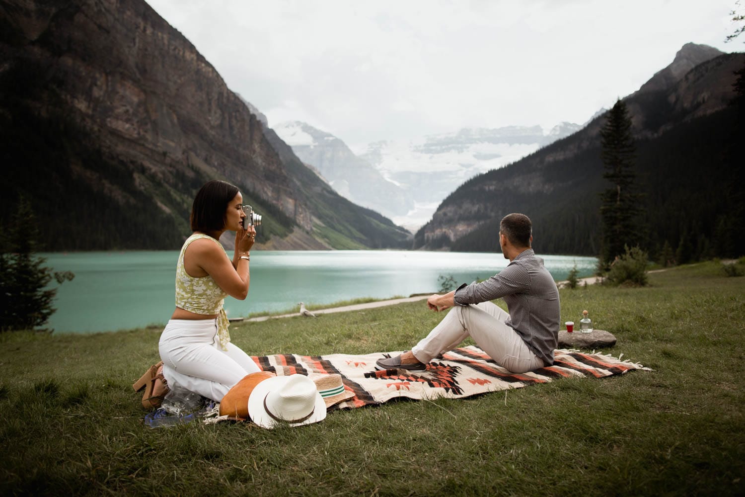 Moraine Lake Engagement Photographers