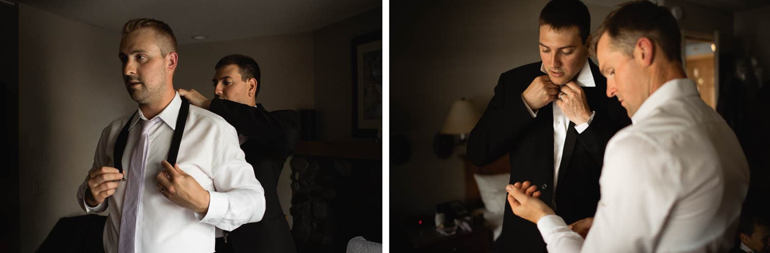 groom getting ready