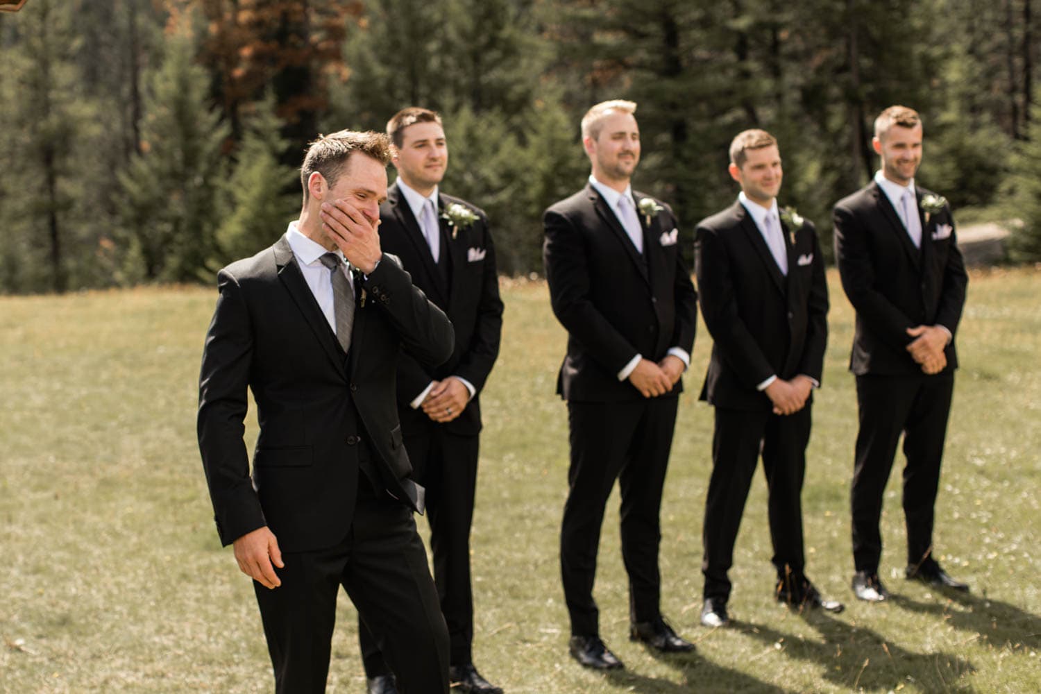 grooms reaction