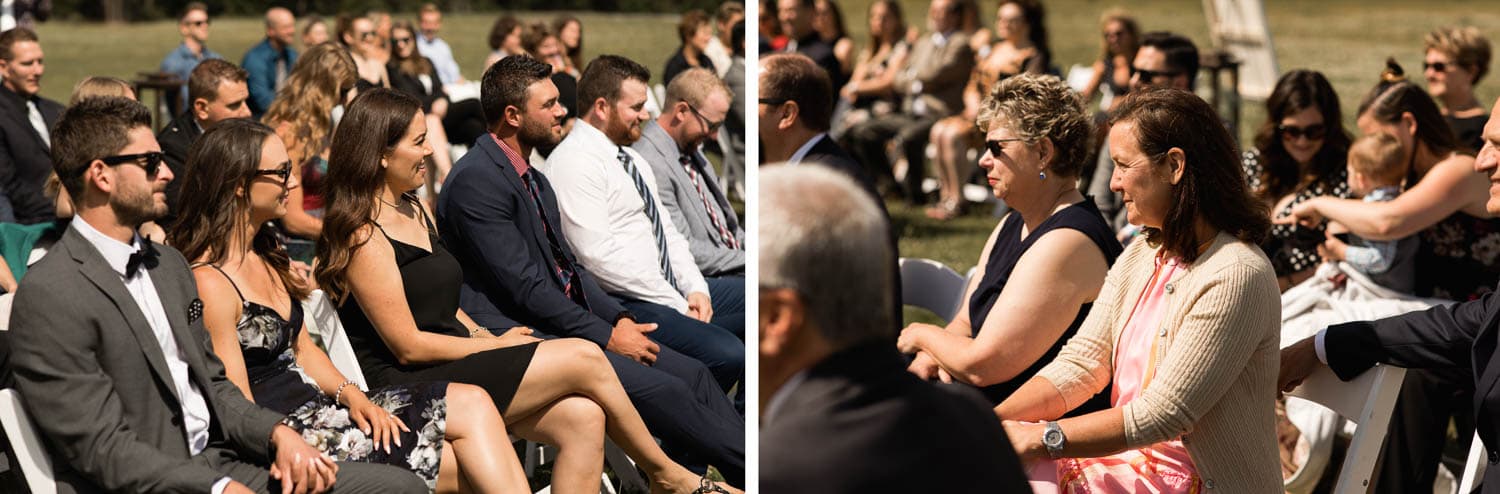 WEDDING GUESTS AT CEREMONY