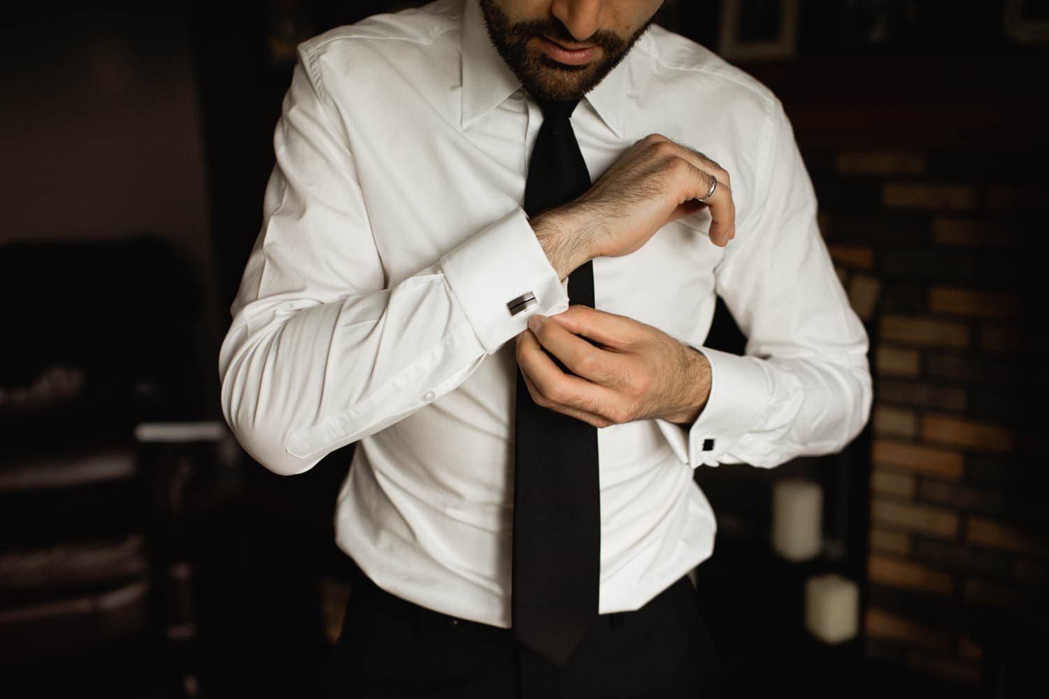 groom getting ready