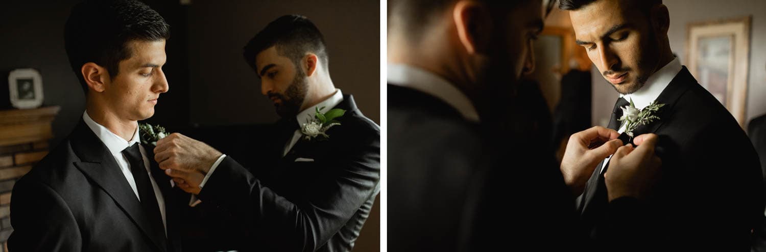 groom getting ready