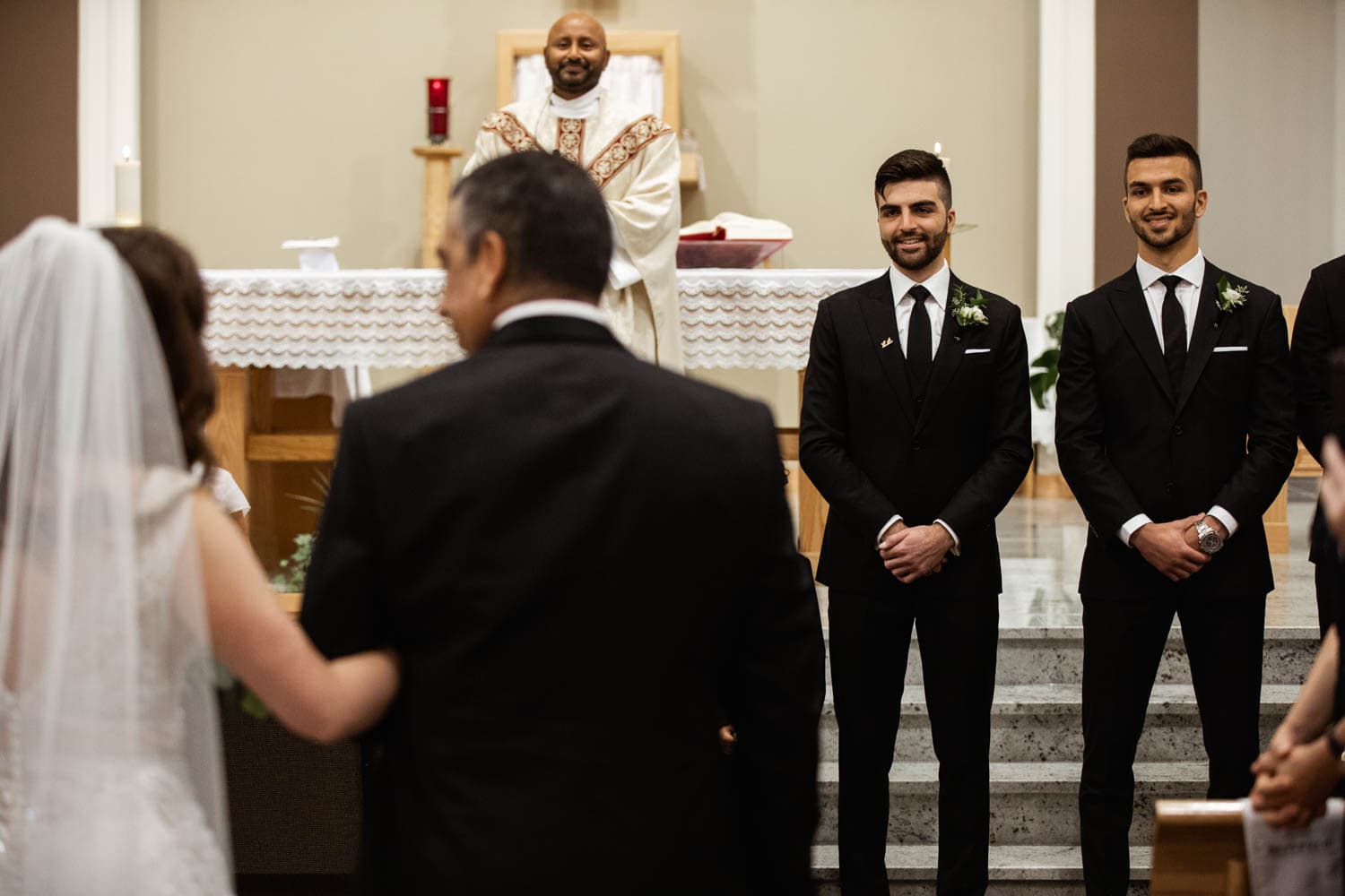 bride walking down aisle