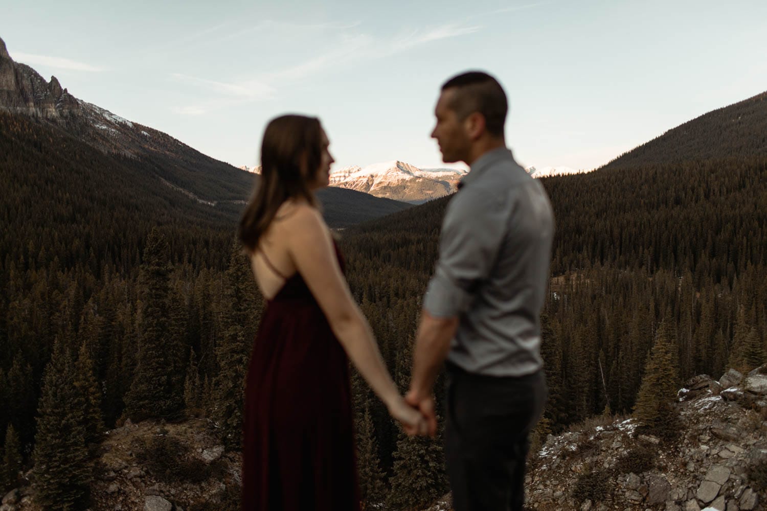 Couples Portrait in the mountains